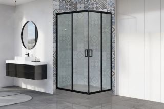 Душевой уголок Royal Bath HPD 120x90см чёрный RB9120HPD-C-BL